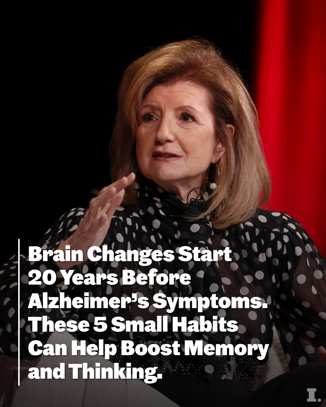 First slide of a carousel by @incmagazine: Brain Changes Start 20 Years Before Alzheimer's Symptoms. These 5 Small Habits Can Help Boost Memory and Thinking.