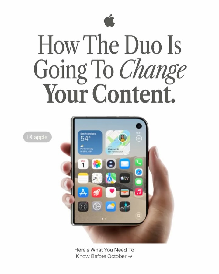 First slide of a carousel by @camillemoore: How The Duo Is Going To Change Your Content.
