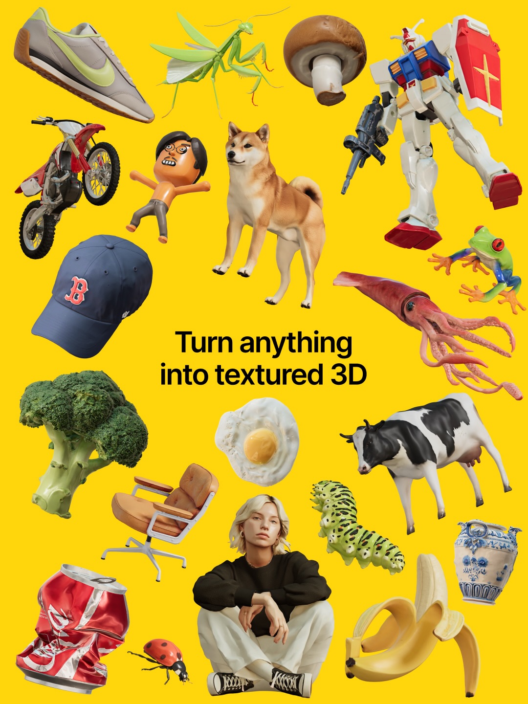 First slide of a carousel by @endlesstools: Turn anything into textured 3D