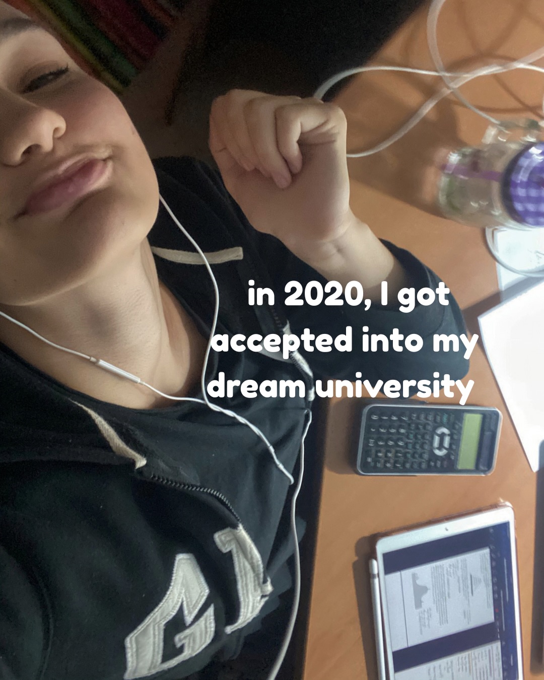 First slide of a carousel by @yourstudygram_: in 2020, I got accepted into my dream university