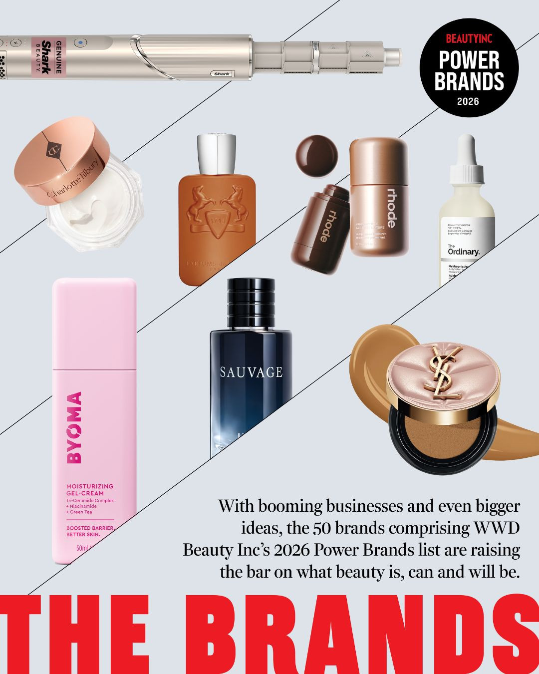 First slide of a carousel by @beautyinc: BEAUTYINC POWER BRANDS 2026 With booming businesses and even bigger ideas, the 50 brands comprising WWD Beauty Inc’s 2026 Power Brands list are raising the…