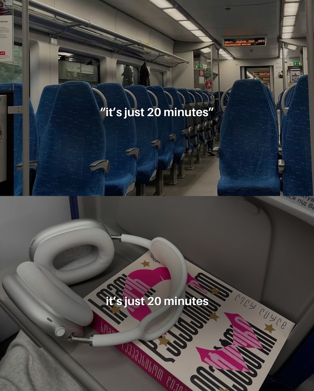 First slide of a carousel by @coolgirlceo: “it’s just 20 minutes”