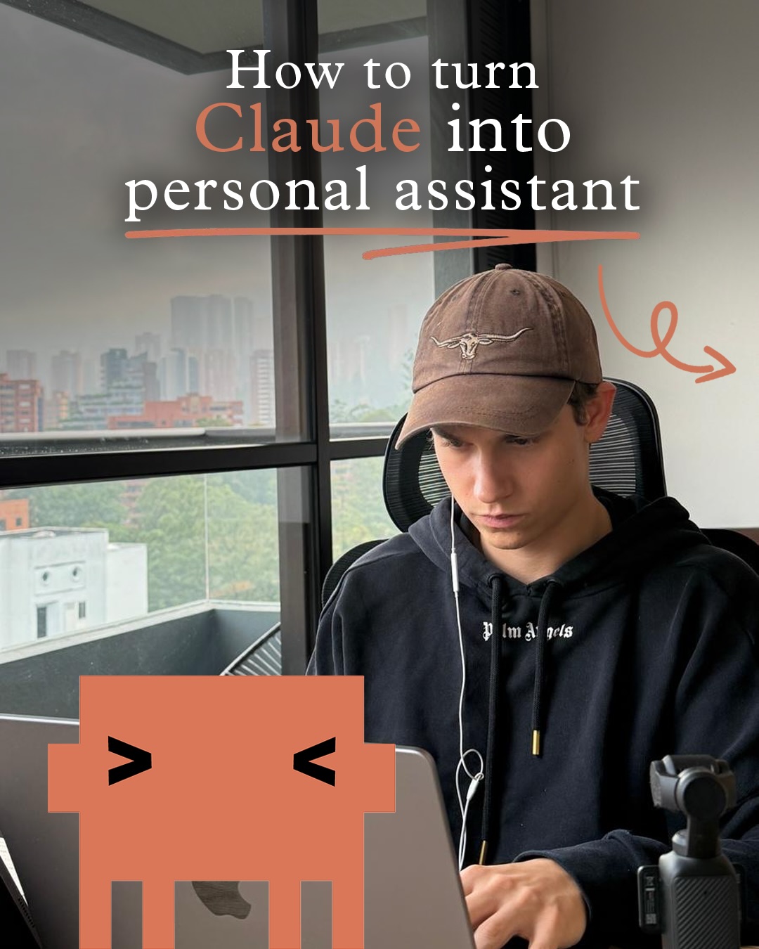 First slide of a carousel by @olli.rasmussen: How to turn Claude into personal assistant