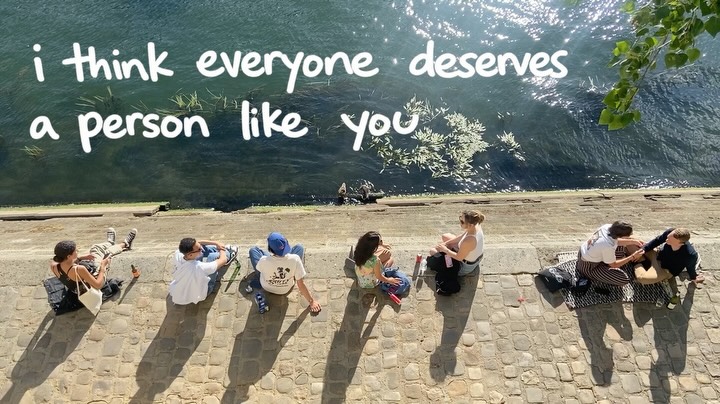 First slide of a carousel by @werenotreallystrangers: i think everyone deserves a person like you