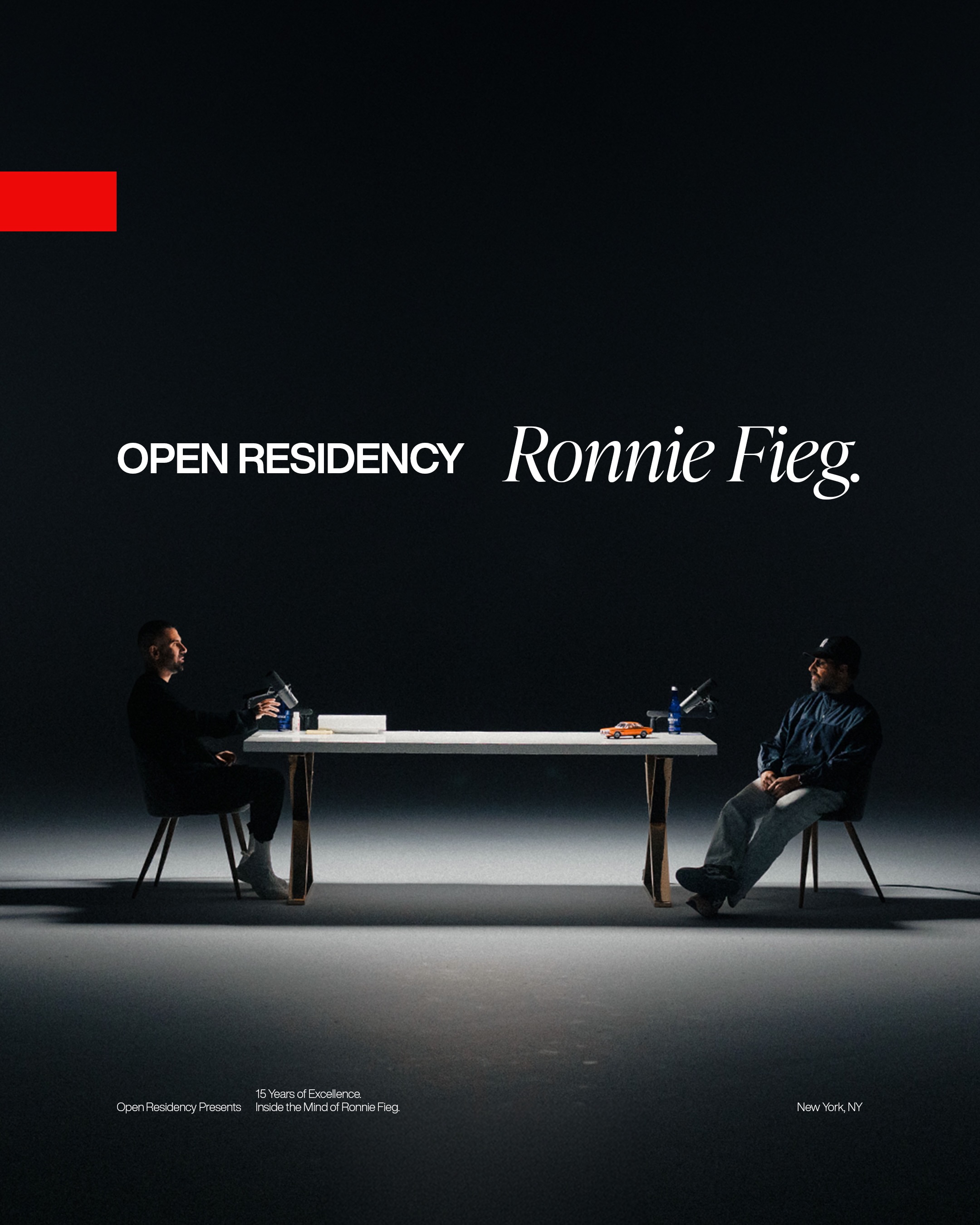 First slide of a carousel by @markbrazil: OPEN RESIDENCY Ronnie Fieg.
