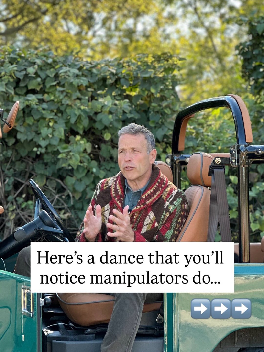 First slide of a carousel by @donaldmiller: Here's a dance that you'll notice manipulators do...