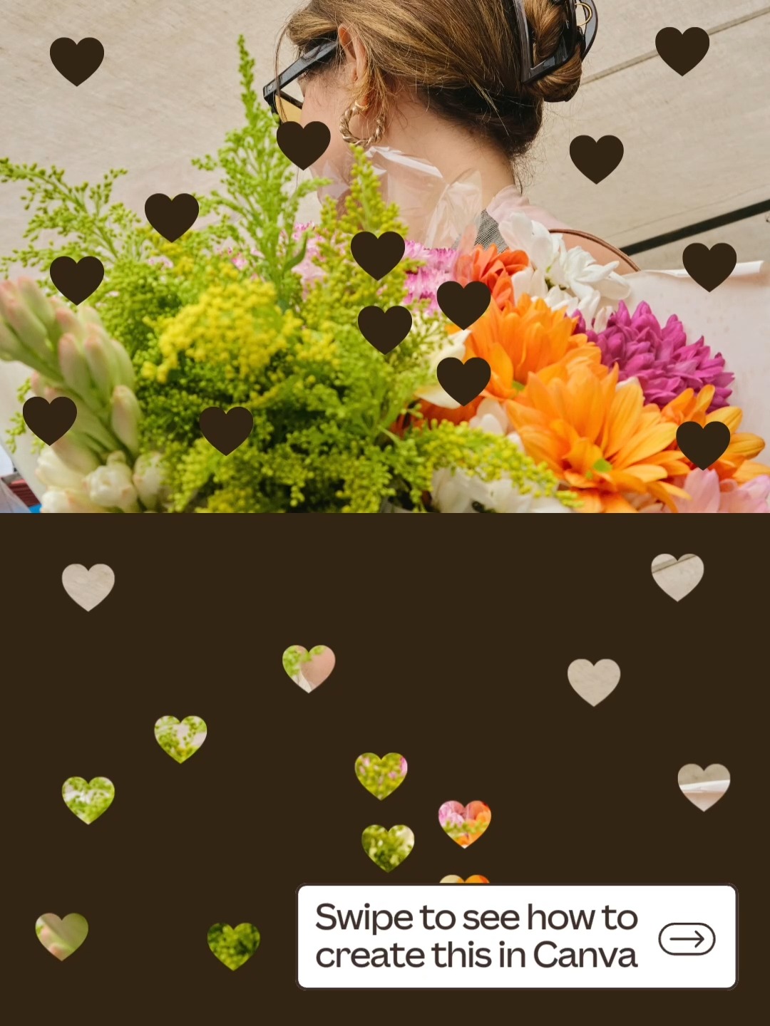 First slide of a carousel by @canva: Swipe to see how to create this in Canva