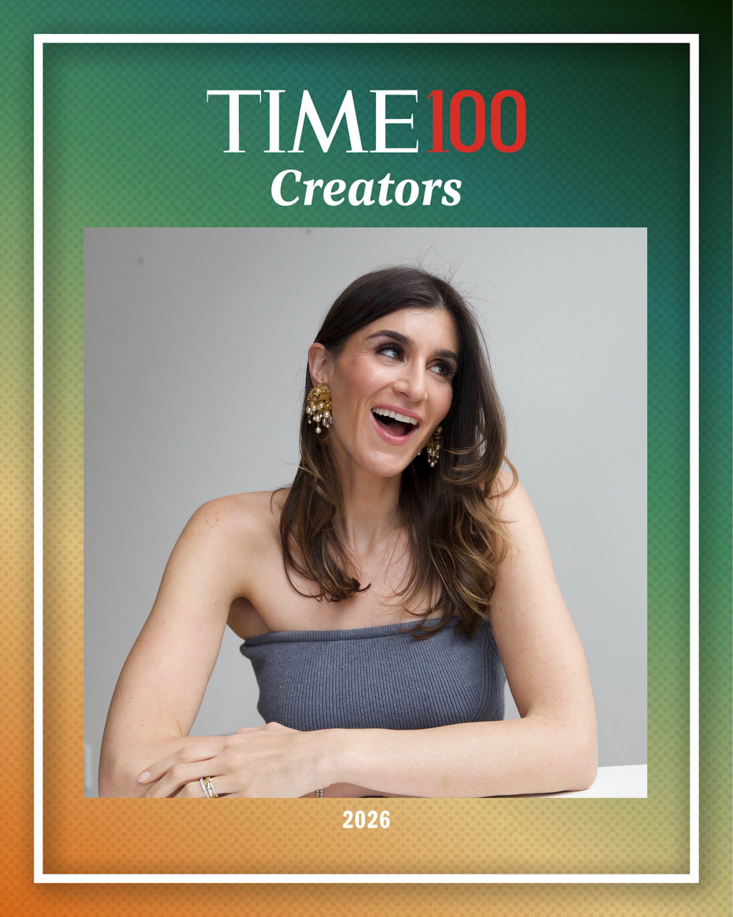 First slide of a carousel by @mrsdowjones: TIME100 Creators