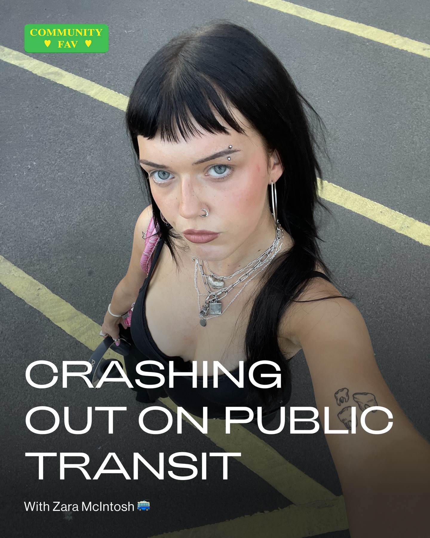 First slide of a carousel by @deathtostock: CRASHING OUT ON PUBLIC TRANSIT