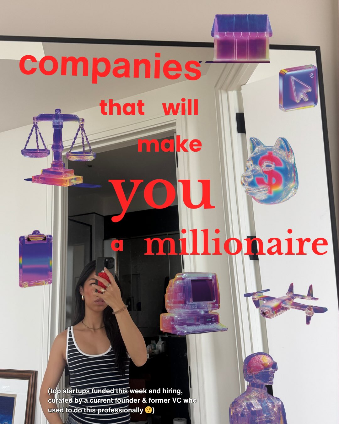First slide of a carousel by @stephthefounder: companies that will make you a millionaire