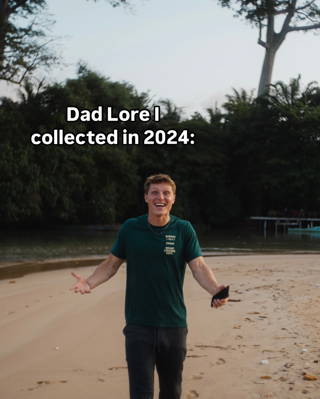First slide of a carousel by @eliexploress: Dad Lore I collected in 2024: