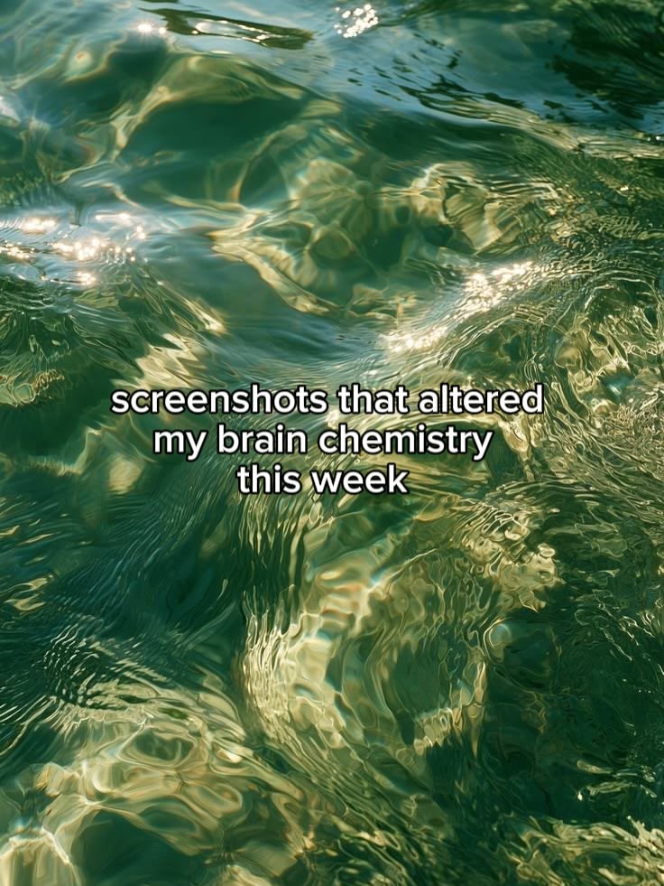 First slide of a carousel by @izzyutterson: screenshots that altered my brain chemistry this week