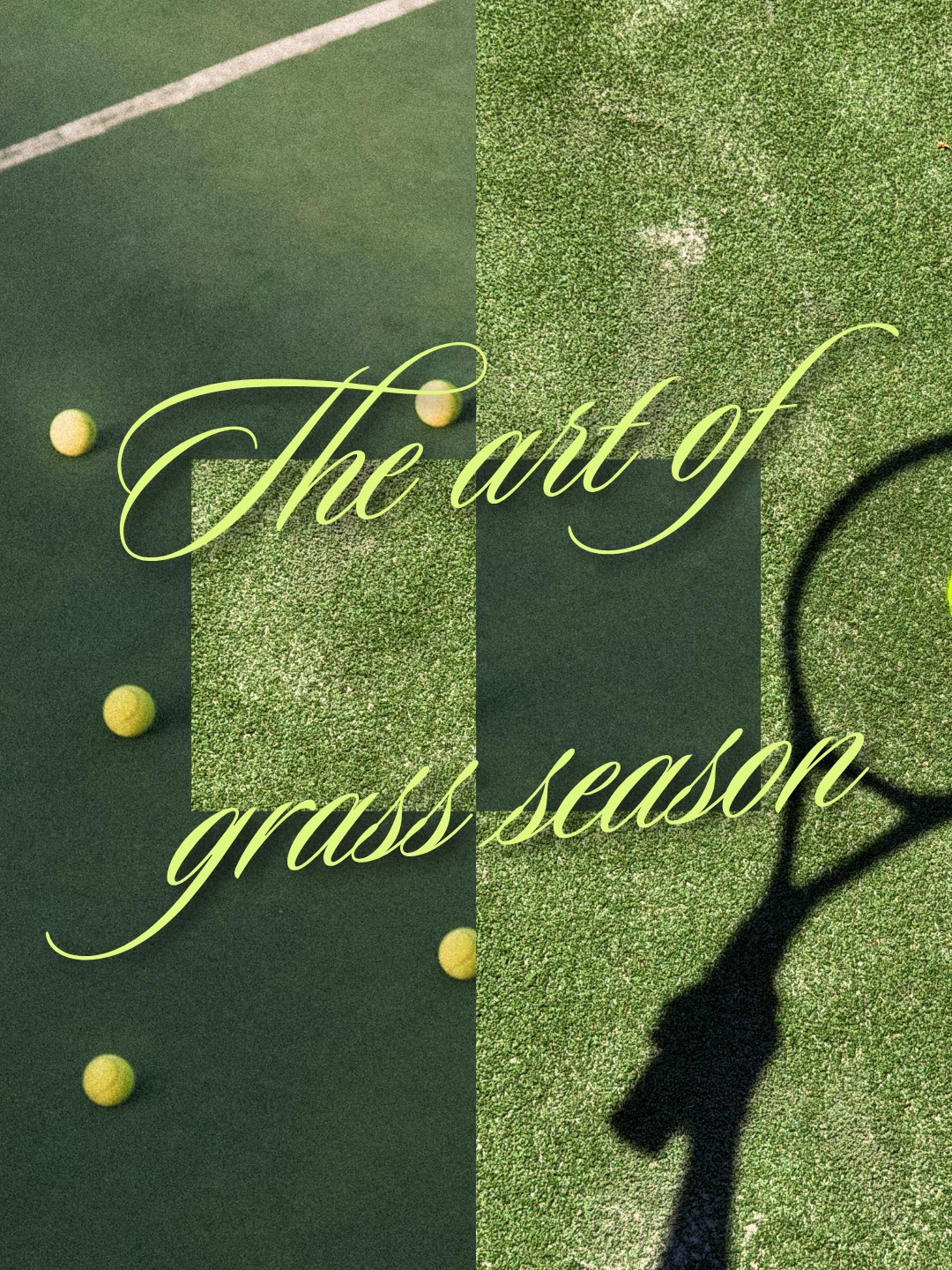 First slide of a carousel by @canva: The art of grass season
