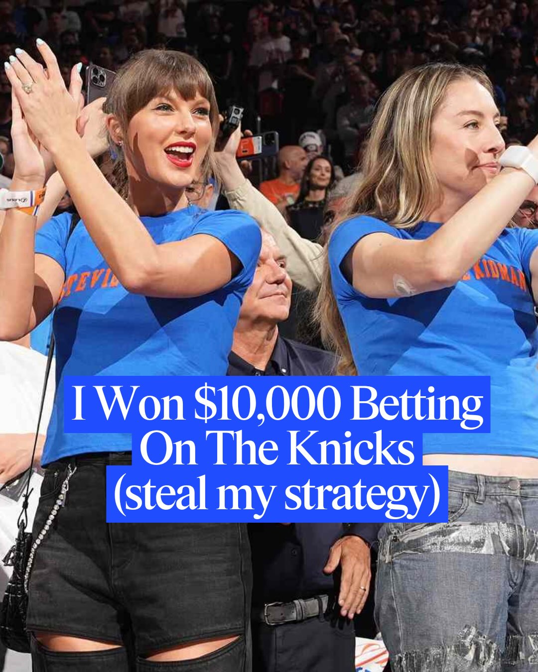 First slide of a carousel by @mrsdowjones: I Won $10,000 Betting On The Knicks (steal my strategy)
